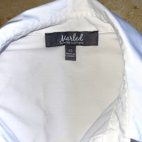 Marled Shirt with opened sleeves and ties - Picture 2 of 6